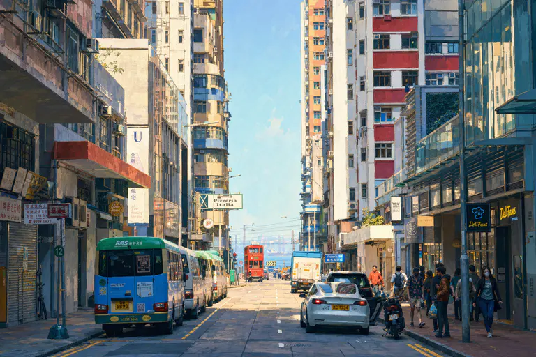 街道向海延伸 效果